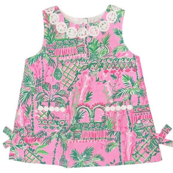 LILLY PULITZER MANDEVILLA BABY ALWAYS WORTH IT INFANT GIRLS DRESS Sz 6-12 months - Picture 1 of 6